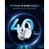Baseus GH02 Gaming Wireless Headphones - Bluetooth 5.3, ANC, RGB, 40mm Driver, 40-Hour Playtime, IPX-6 - White